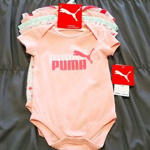 Puma baby girl 5 bodysuits